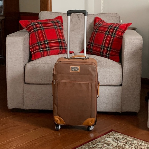 Joy Mangano 12-pc Brown Leather Luggage - Picture 7 of 16